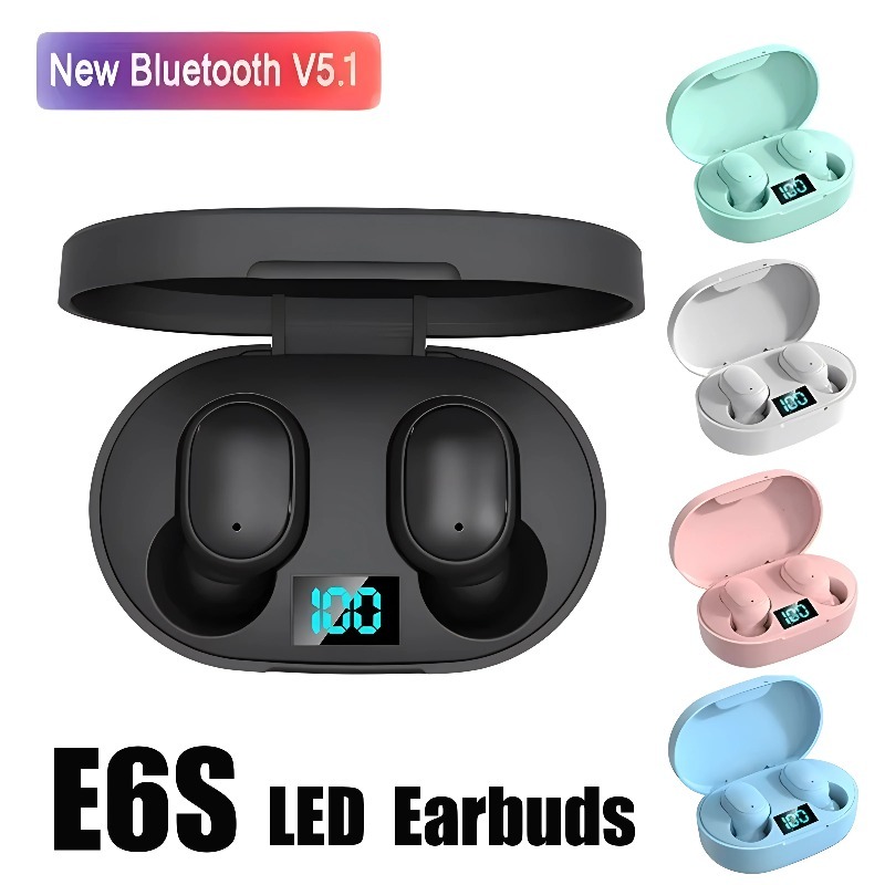 Home Office Headset - E6S TWS Wireless Headphones Sports Waterproof