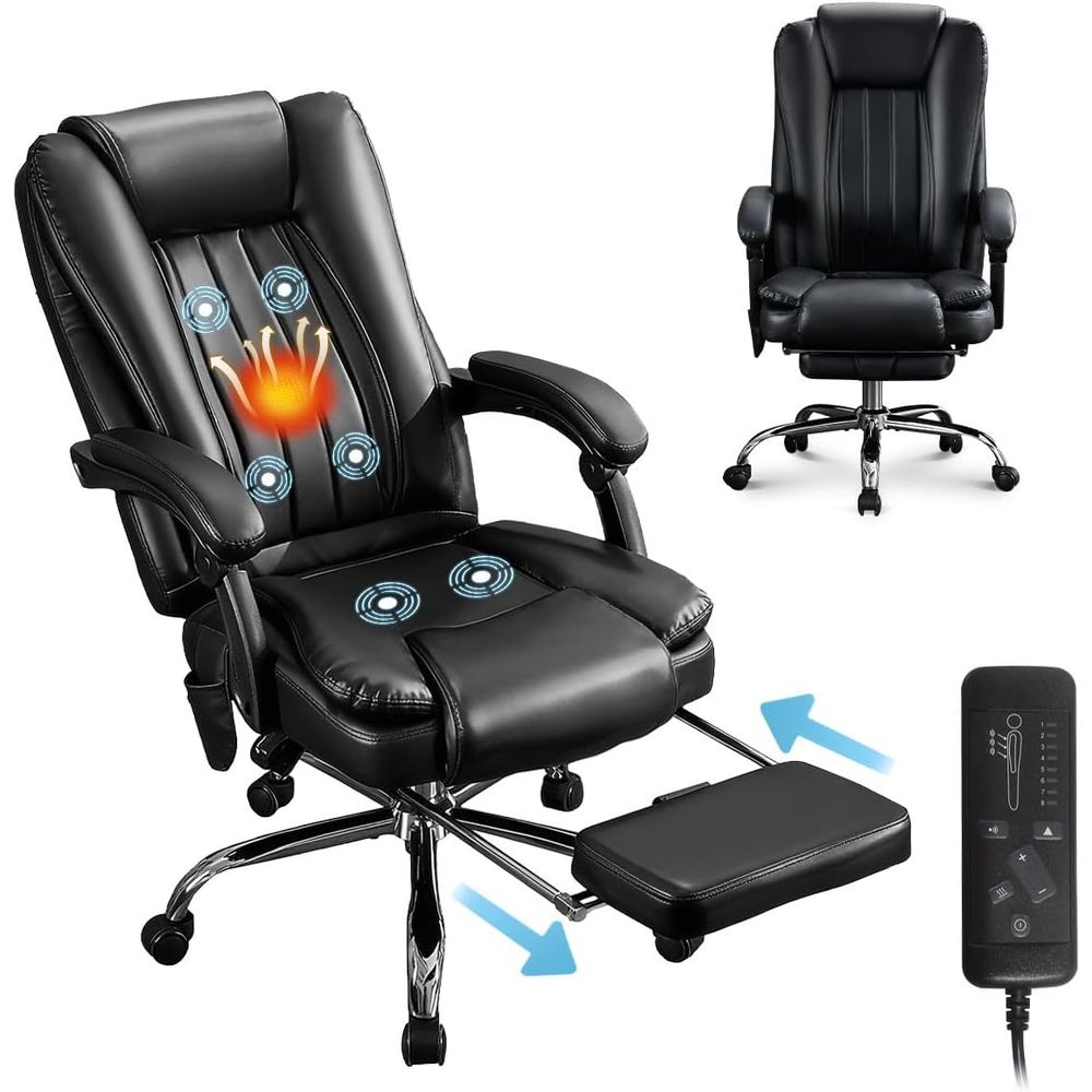 Home Office Ergonomics - Luxury High-Back Ergonomic Chair with 6-Point