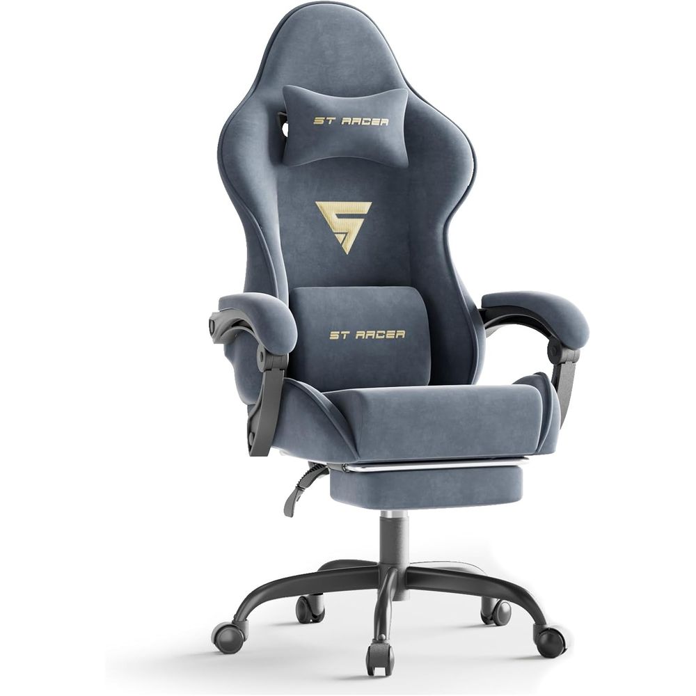 Home Office Ergonomics - Ergonomic Gaming Chair with Footrest and