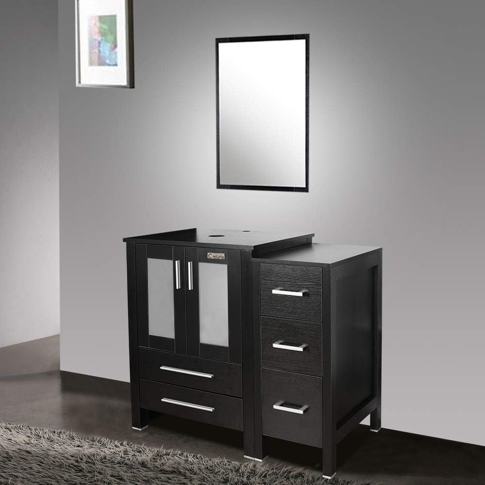 36 Deep Pedestal Bathroom Vani - Drawer Pedestal Cabinet 评论和价格