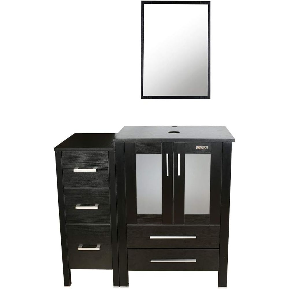 36 Deep Pedestal Bathroom Vani - Drawer Pedestal Cabinet 评论和价格