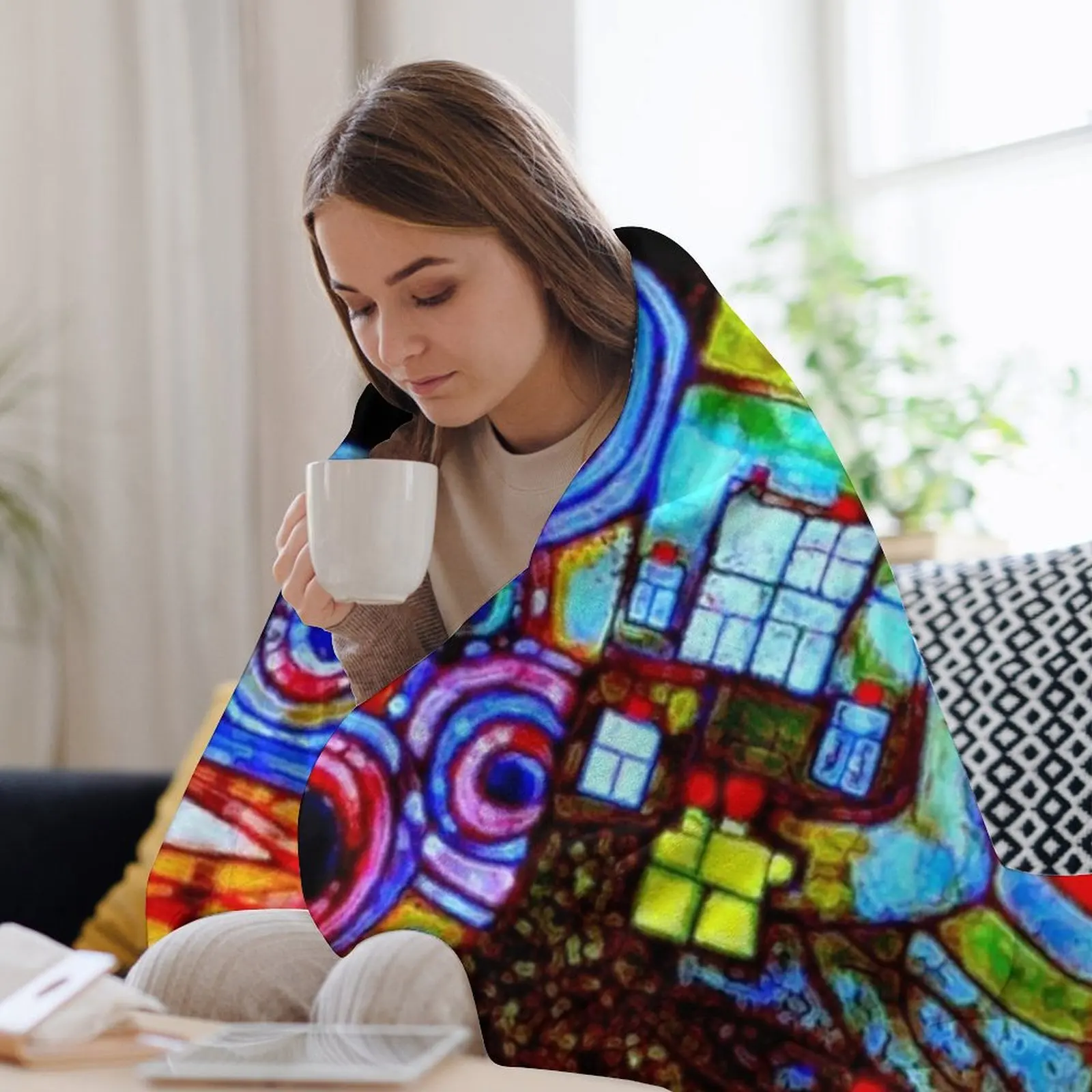 Qatar 813 neon Throw Blanket W - Home Office Qatar Travel 评论和价格