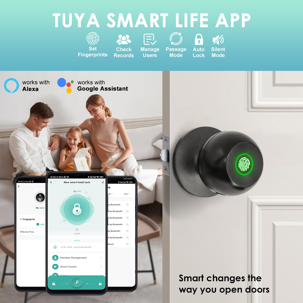 Tuya Electronic Door Lock Smar - Home Office Immigration 评论和价格