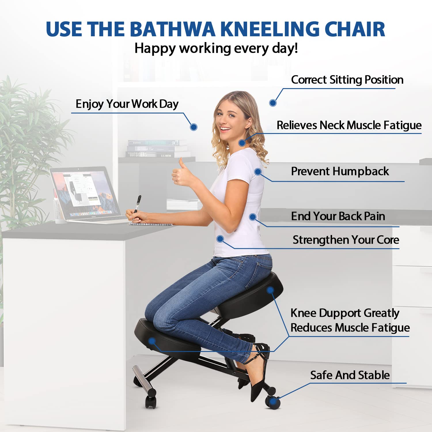 Kneeling Chair Ergonomic for O - Home Office Ergonomics 评论和价格