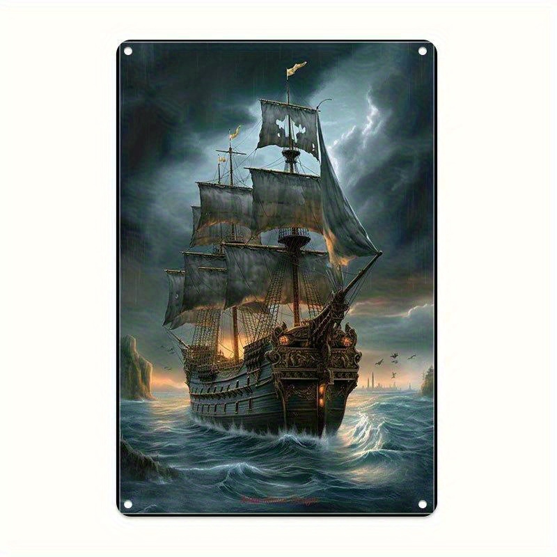 Vintage Nautical Sailing Ship  - Home Office Kitchen 评论和价格