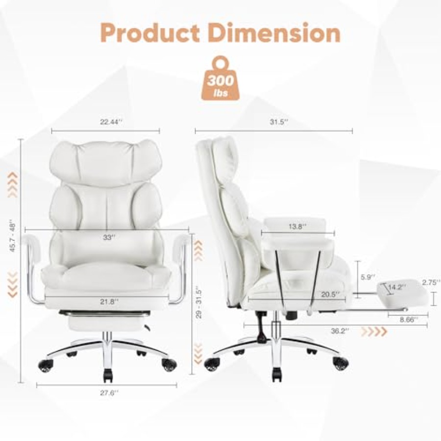 Executive Home Office Desk Cha - Home Office Ergonomics 评论和价格