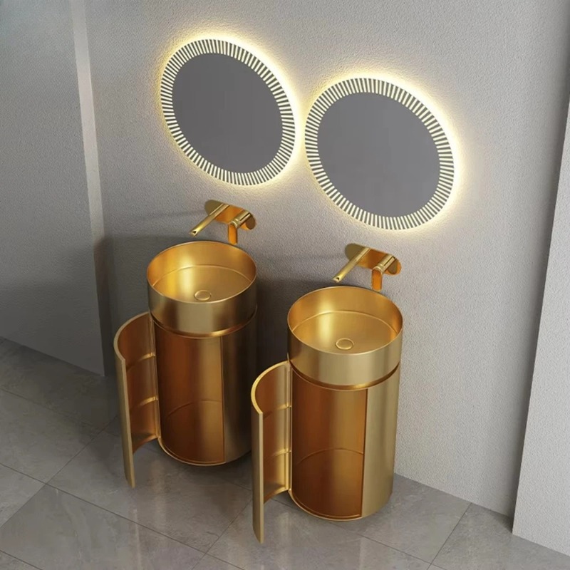 304 Stainless Steel Bathroom H - Drawer Pedestal Cabinet 评论和价格