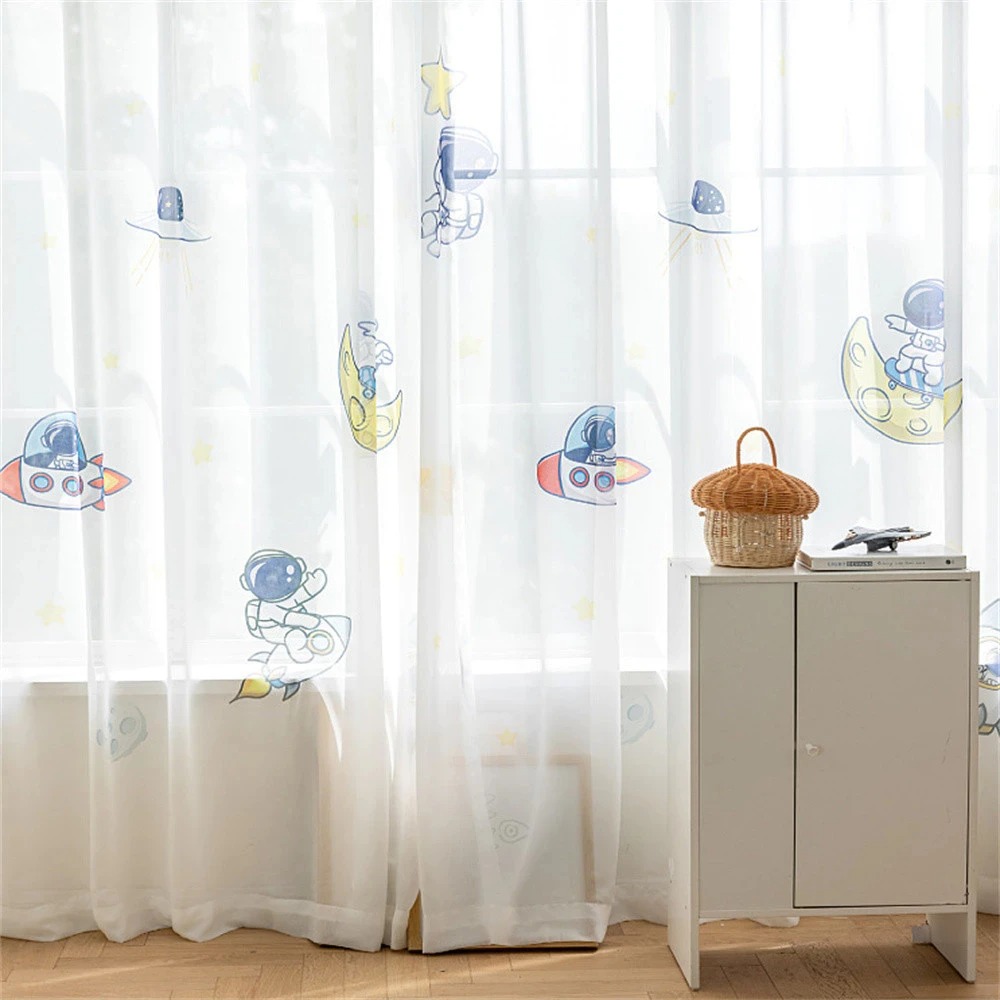 Vibrant Space Themed Window Bl - Home Office Rate 2025 评论和价格