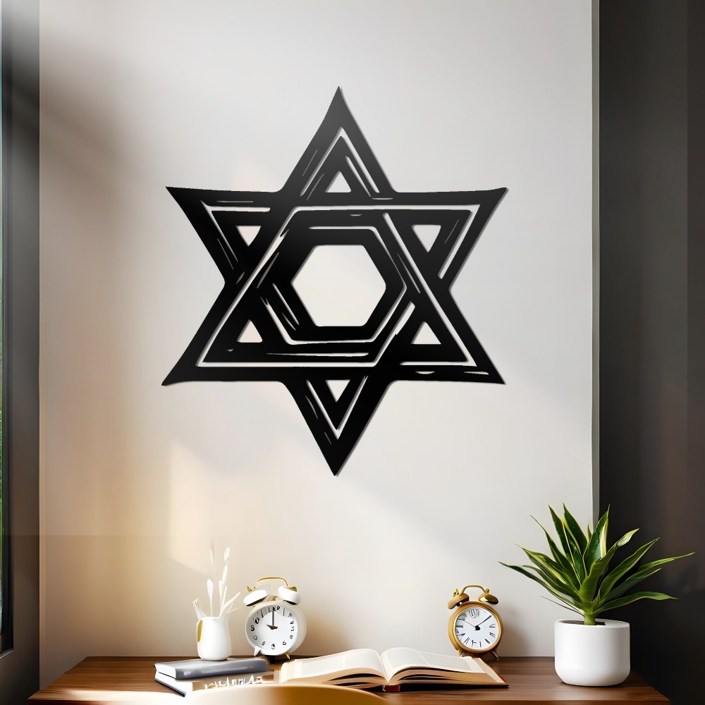 CIFBUY Iron Wall Art Star of D - Home Office Art 评论和价格
