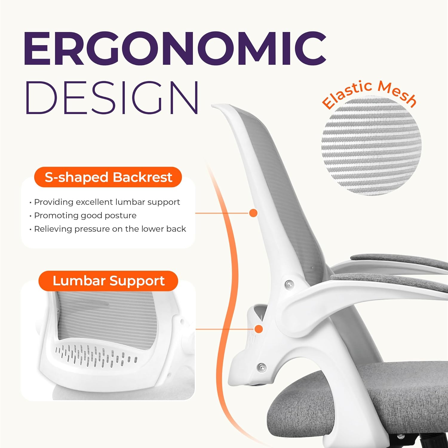 Ergonomic Mesh Office Chair wi - Home Office Ergonomics 评论和价格