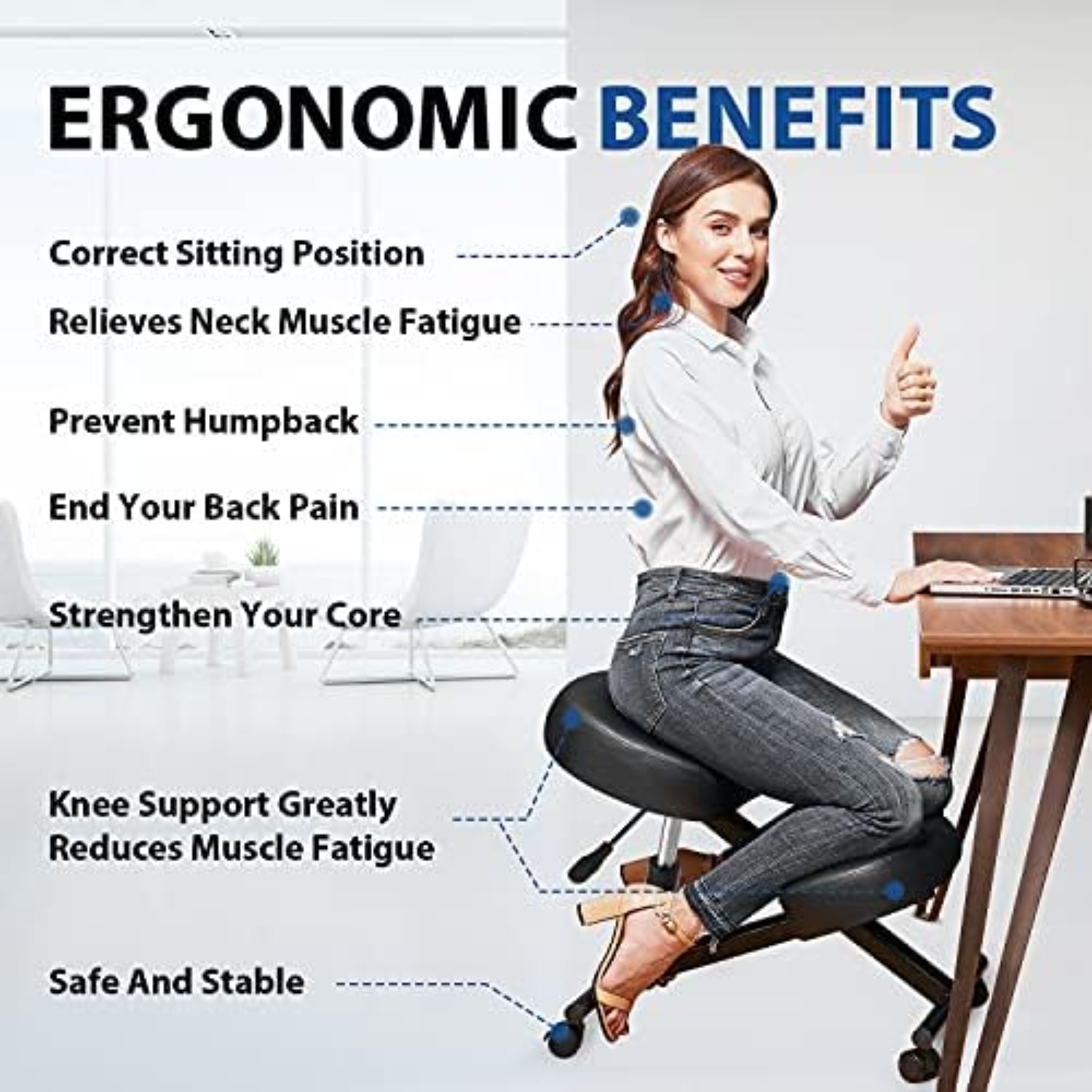 Kneeling Chair Ergonomic for O - Home Office Ergonomics 评论和价格