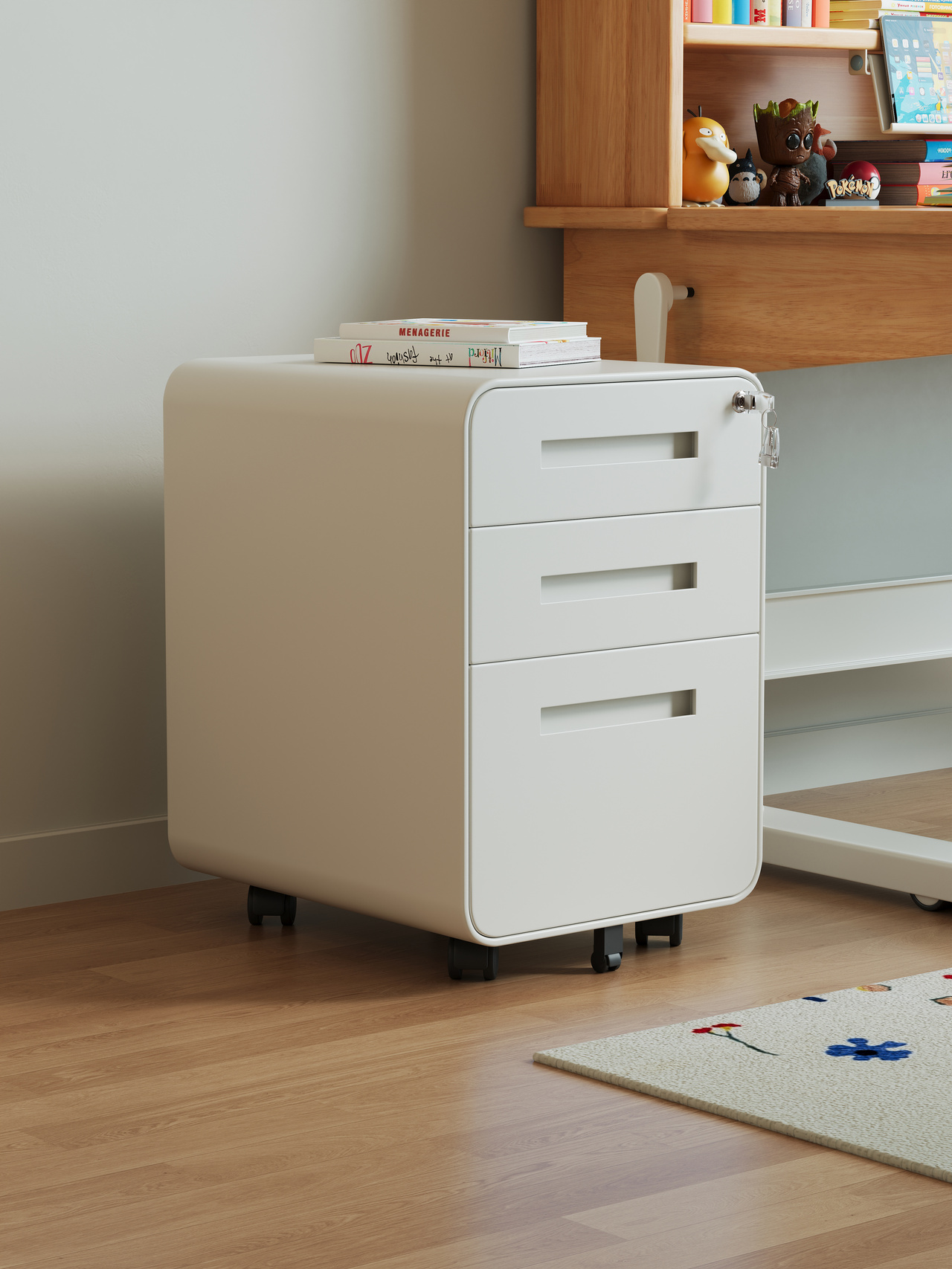 ￥%Modern Simple Kids' 3-Drawer - Drawer Pedestal Cabinet 评论和价格