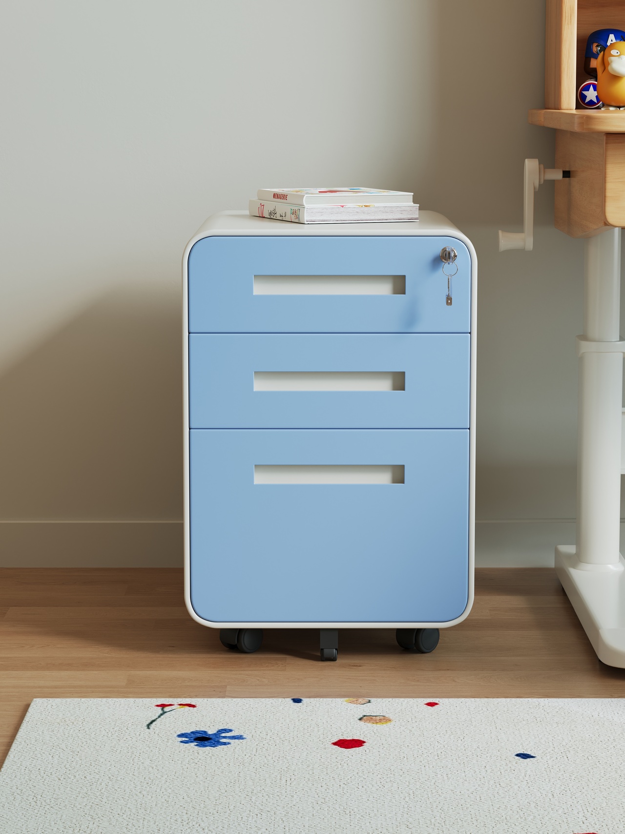 ￥%Modern Simple Kids' 3-Drawer - Drawer Pedestal Cabinet 评论和价格