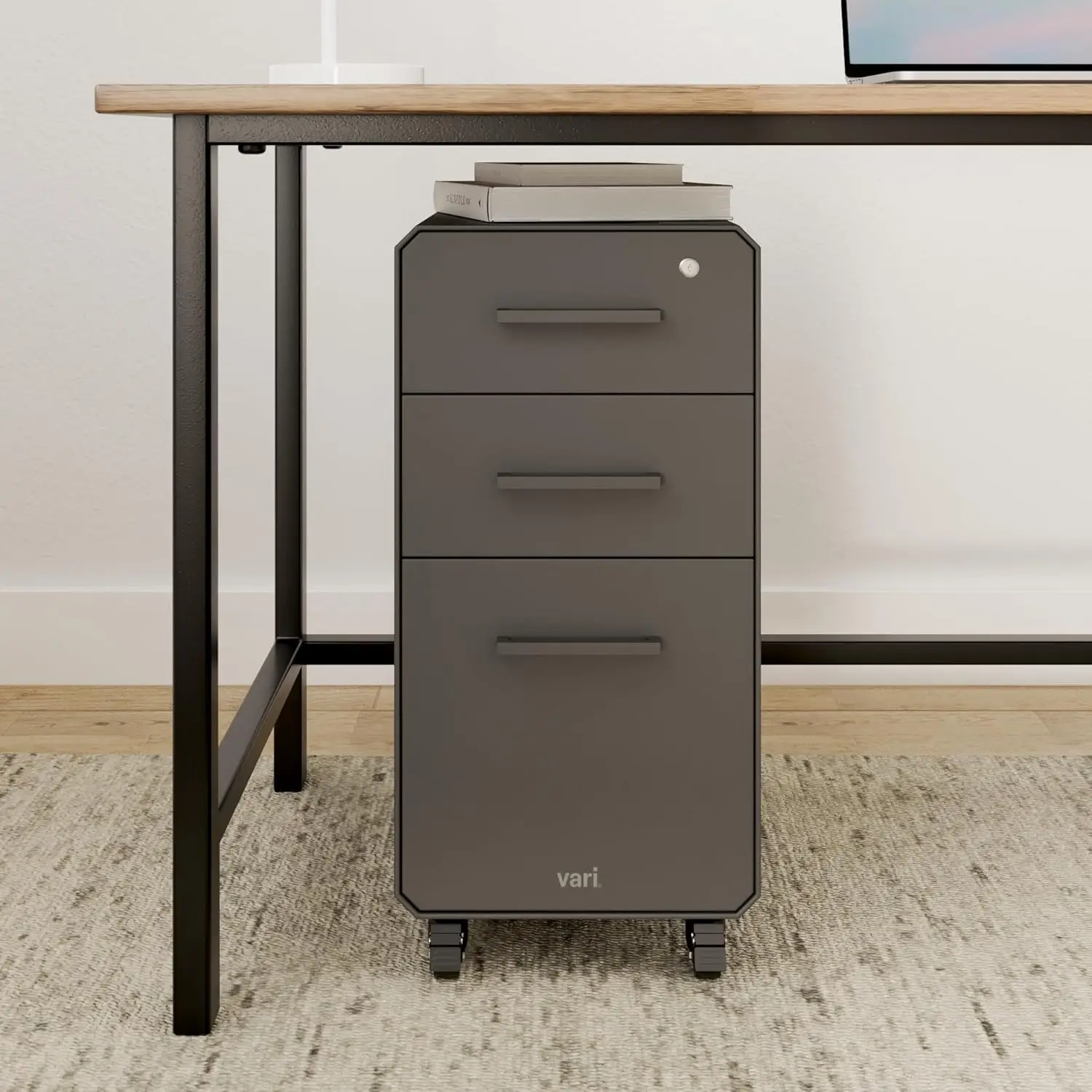 Slim File Cabinet - Three Draw - Drawer Pedestal Cabinet 评论和价格