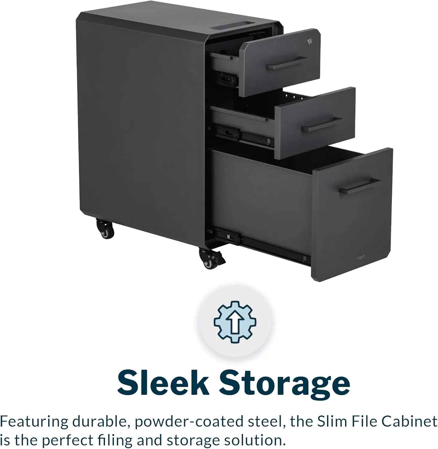Slim File Cabinet - Three Draw - Drawer Pedestal Cabinet 评论和价格