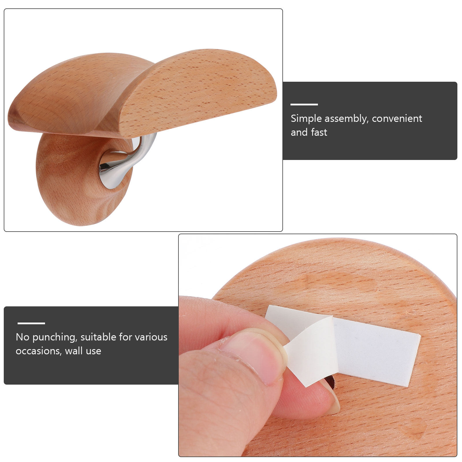 1Set Natural Wood and Metal He - Home Office Headset 评论和价格