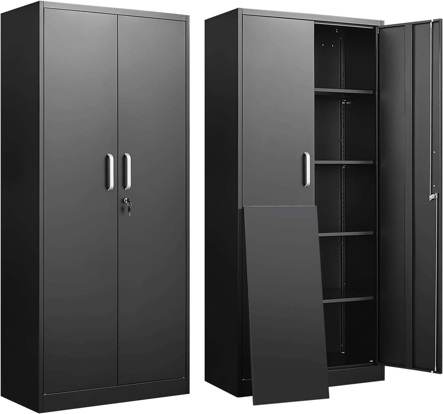 Metal Storage Cabinet With Adj - Home Office Kitchen 评论和价格
