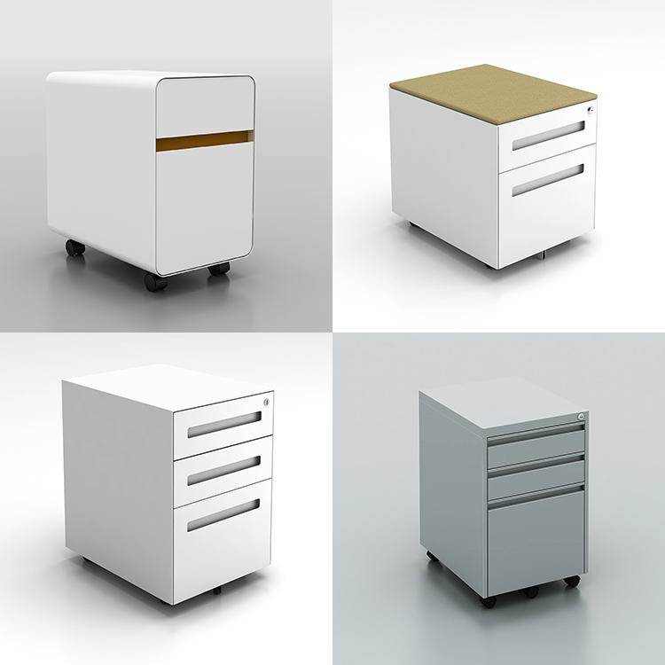 Modern Mobile Metal Pedestal w - Drawer Pedestal Cabinet 评论和价格