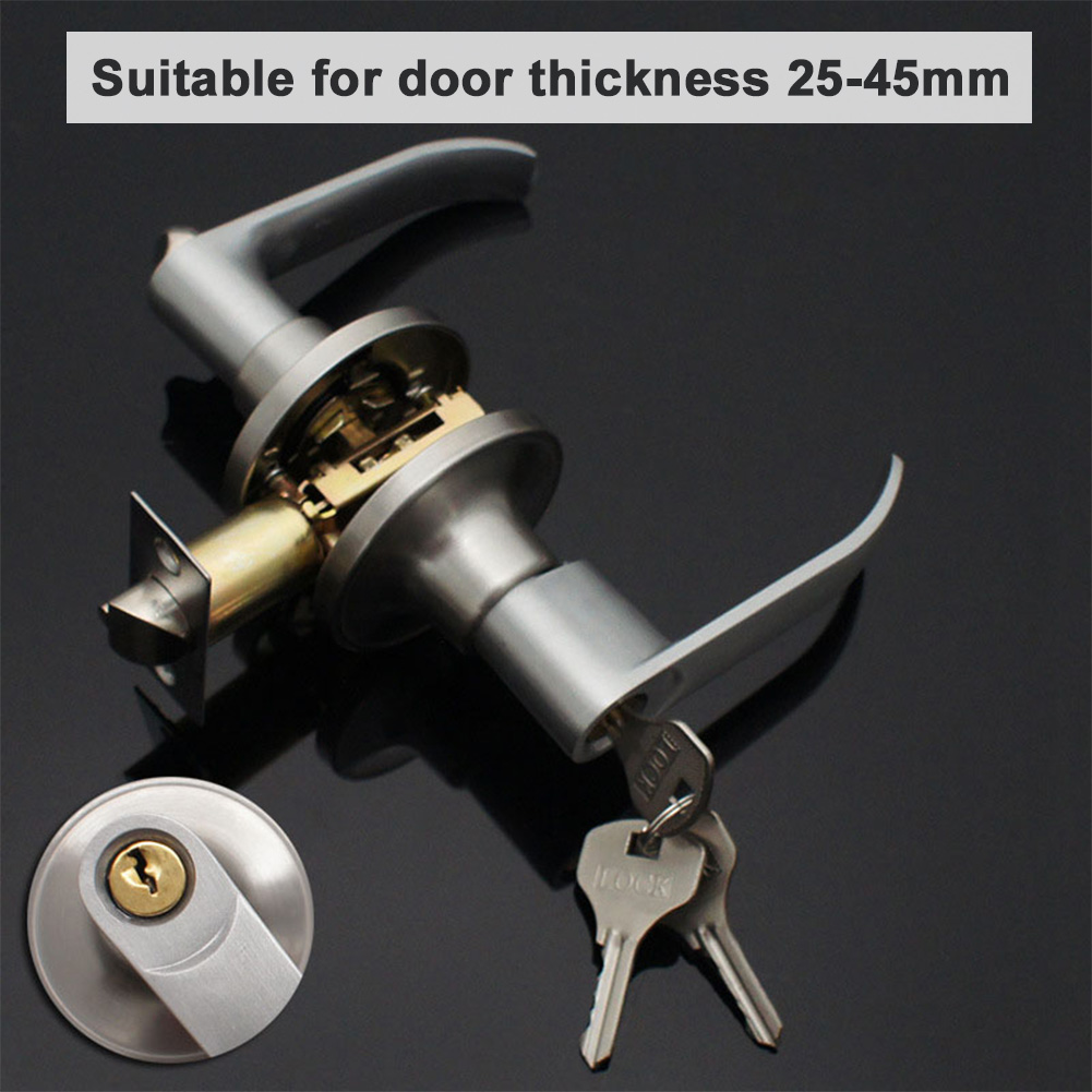 Door Lever Lock with 3 Keys En - Home Office Immigration 评论和价格