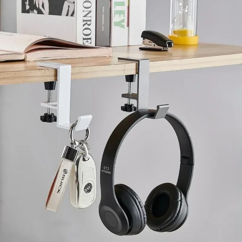 1/2pc Adjustable Desk Edge Hoo - Home Office Headset 评论和价格