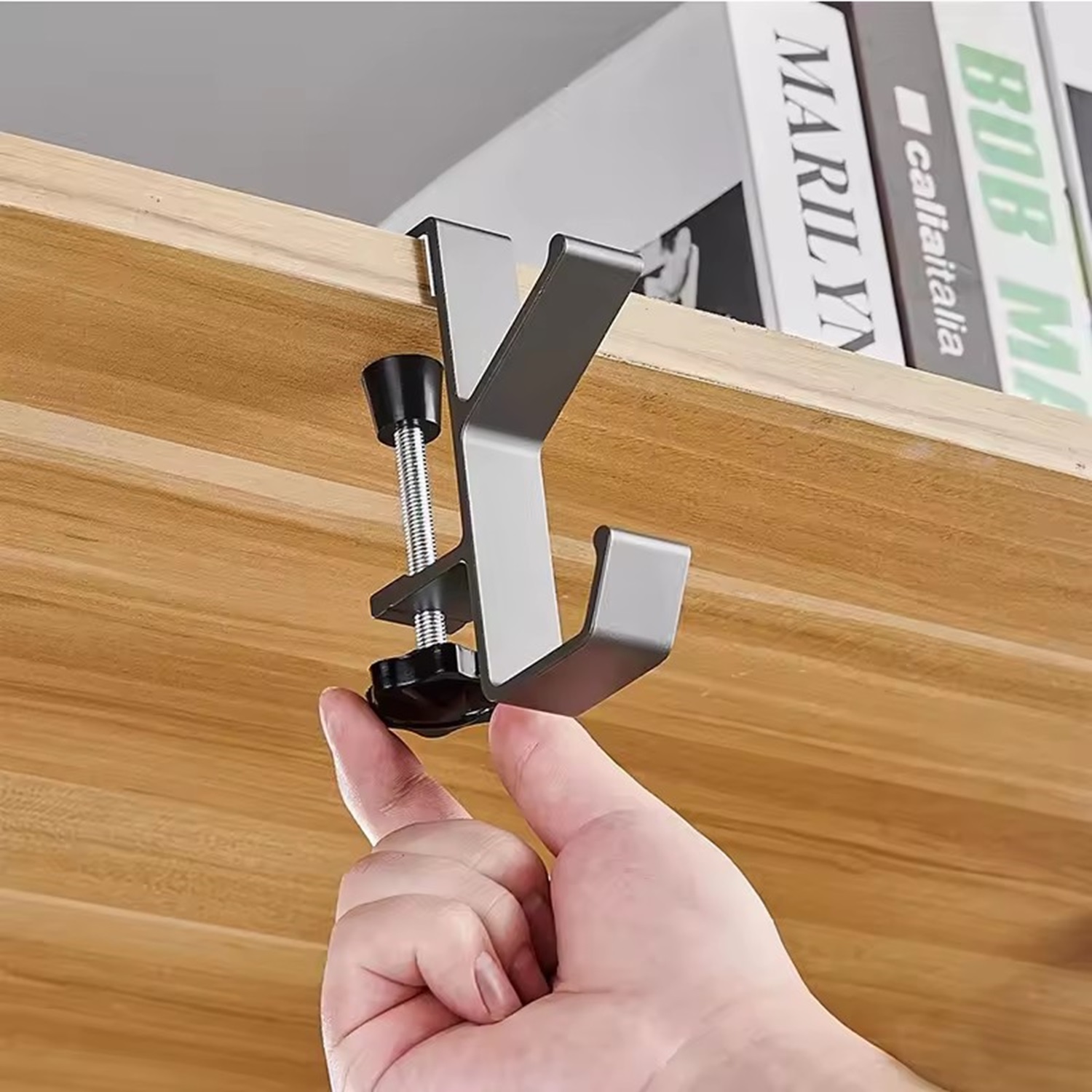 1/2pc Adjustable Desk Edge Hoo - Home Office Headset 评论和价格