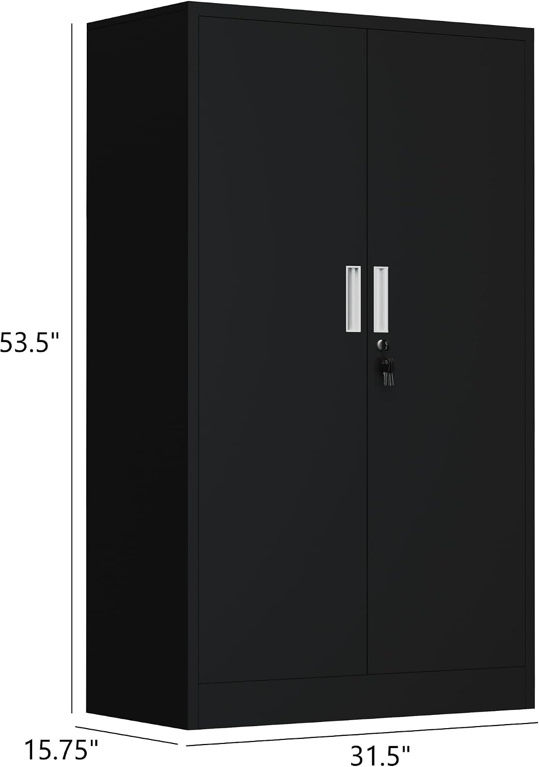 53.5 Inch Tall Metal Lockable  - Home Office Kitchen 评论和价格