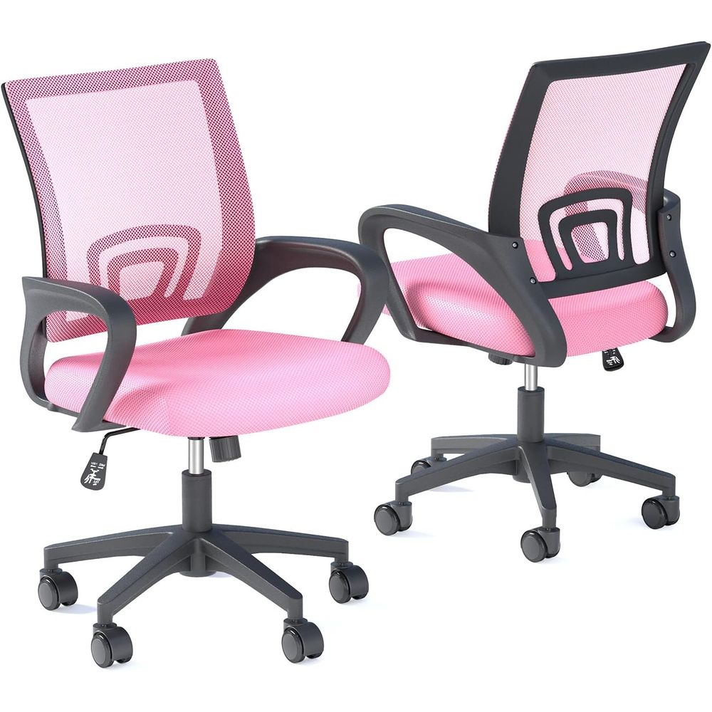 Pink Ergonomic Mesh Office Cha - Home Office Ergonomics 评论和价格