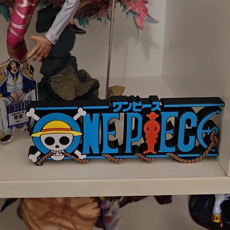 One Piece Logo Figure 3D Print - Home Office Romance Manga 评论和价格